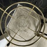 Gold metal side table