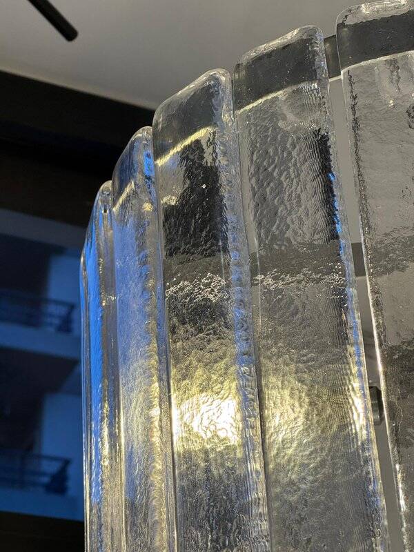 Murano Glass Waterfall Chandelier by Carlo Nason for Mazzega, 1970s