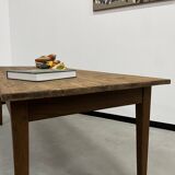 1950s farmhouse table in oak and pine
