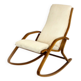Restored Mid-Century Plywood Rocking Chair by L. Volak for Drevopodnik Holesov, 1960s