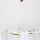 Large Italian glass chandelier, Stilnovo, 1950s