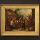 English painting oil on canvas genre scene from 18th century