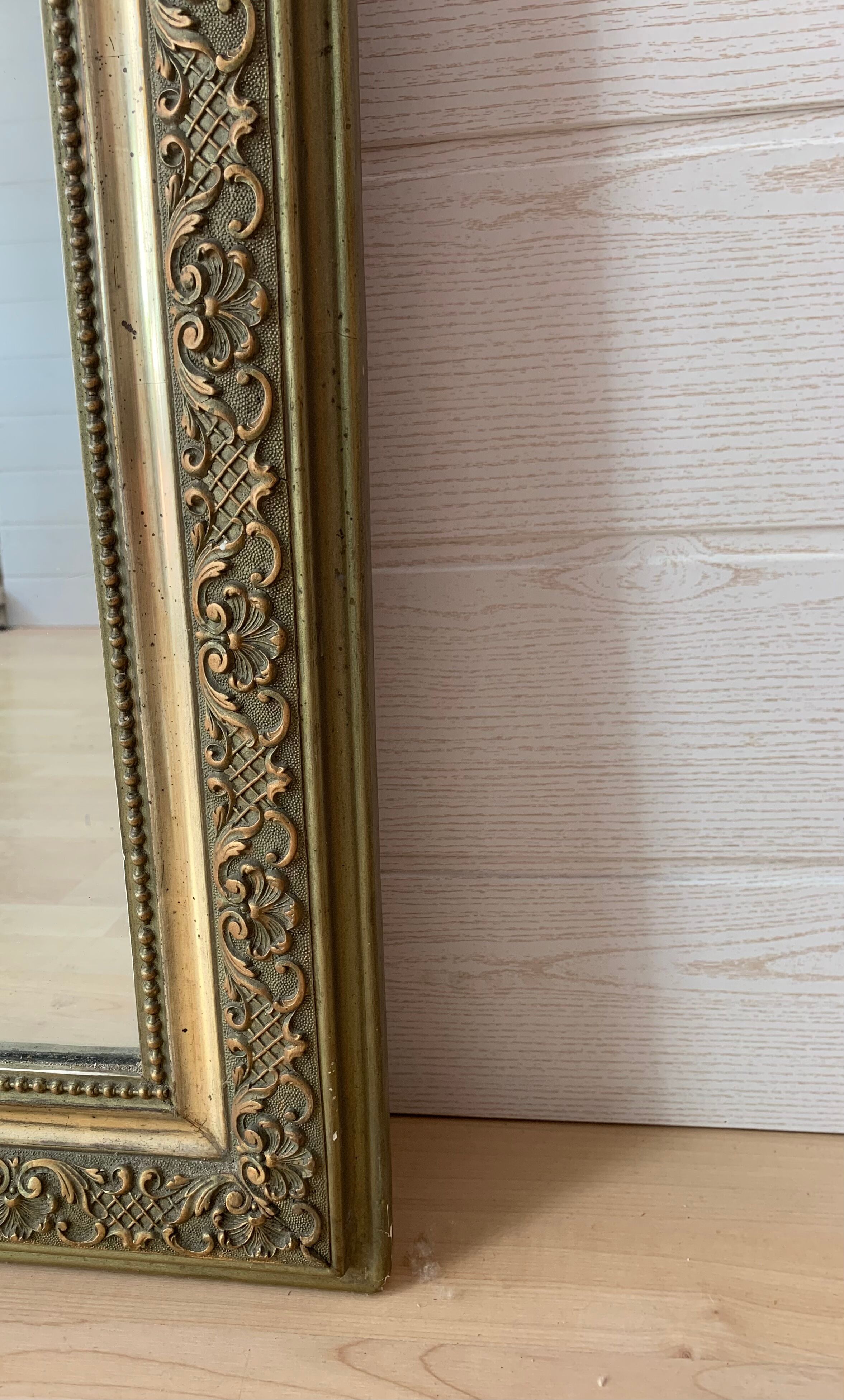 Old pediment mirror louis Philippe 19th - 65x100