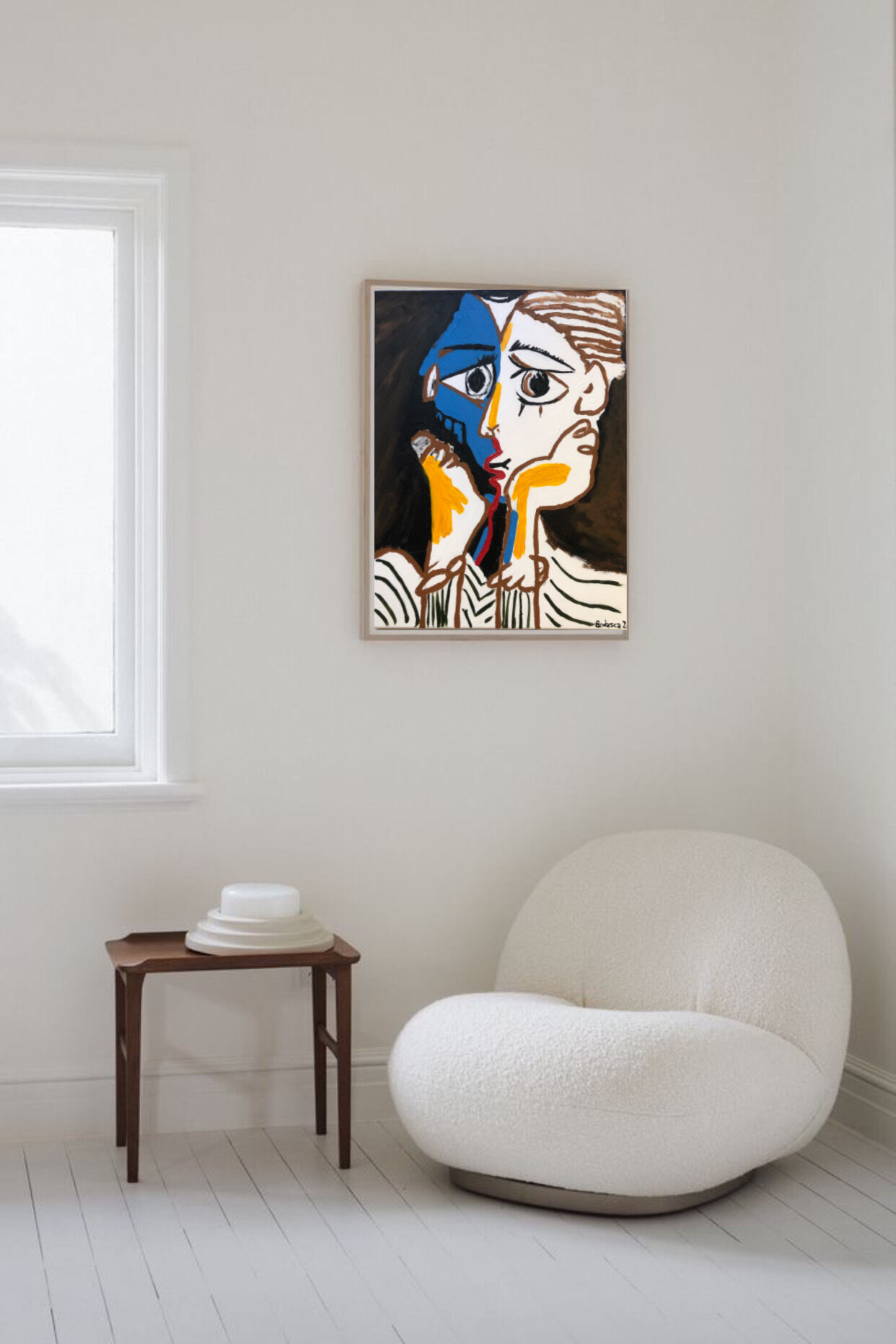 Cubist painting Les Amants