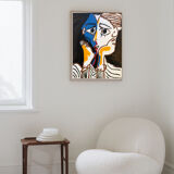 Cubist painting Les Amants