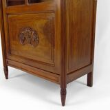 Art Deco walnut display cabinet, France, Circa 1920