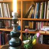 Green Lava ceramic lamp foot circa 1960