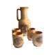 Stoneware set for cold drinks Poland 1970s