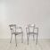 Ensemble de fauteuils français en métal et cuivre, années 1980