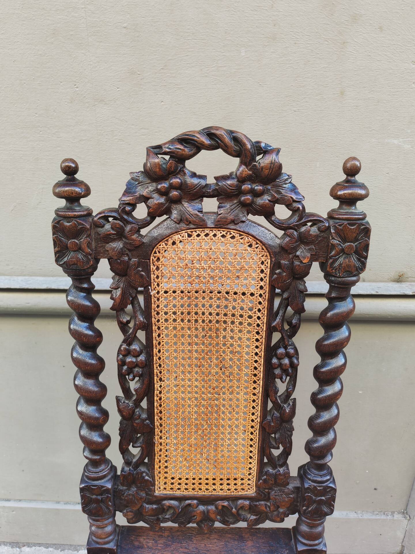 High chair in the style of Louis XIII, 19th century.