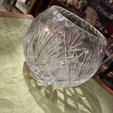 Round crystal vase