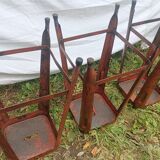 Standing table, Tolix stools