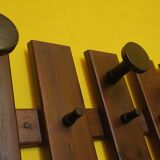 Mid century wall mounted coat and hat rack, 1960s