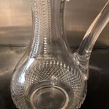 Pair of cut crystal pitchers