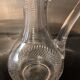 Paire de pichets en cristal taillé