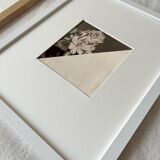 Flower in the dark - Original collage