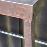 Chrome metal and mirror trolley