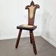 Spanish tripod stool | Cow hide