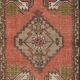 Hand-knotted Small Rug. Vintage Doormat. Turkish Seat Cover. Entryway Rug. Kitchen Mat. Bath Mat