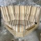 Corner sofa convertible in antique wool brand GMC seats - design 1970