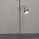 Space age modernist floor lamp with 2 aluminium spots, France circa 1970.