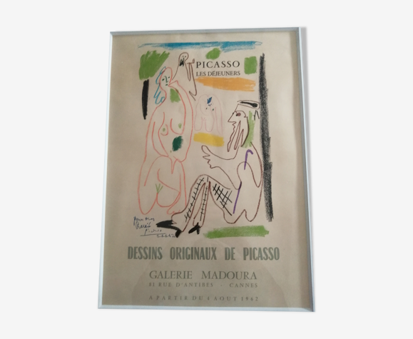 Affiche picasso, poster 1962  les dejeuners