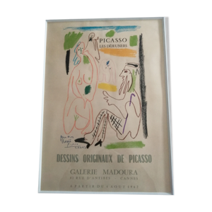 Affiche picasso, poster 1962 les