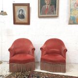 Pair of armchairs pink