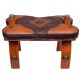 Two Tone Leather Camel seat 1960s Egypt