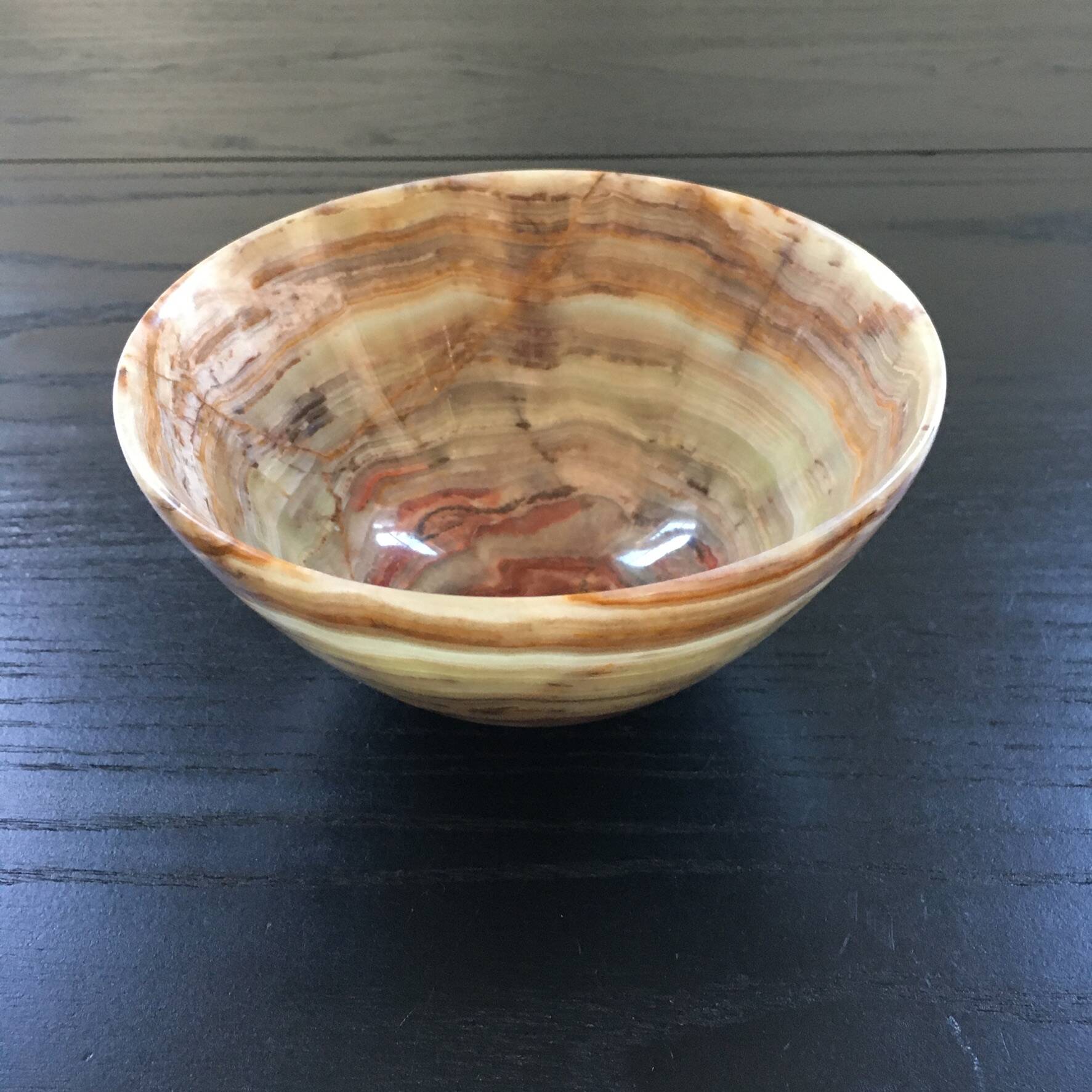 Decorative onyx bowl