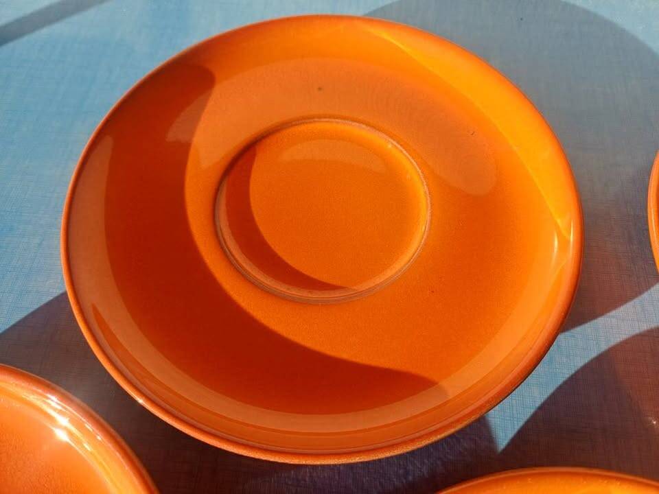 5 vintage dessert plates