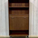 70s Teak Bar Library Shelf
