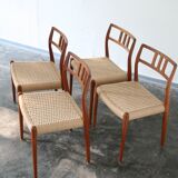 Niels Moller model 79 teak dinning room chairs