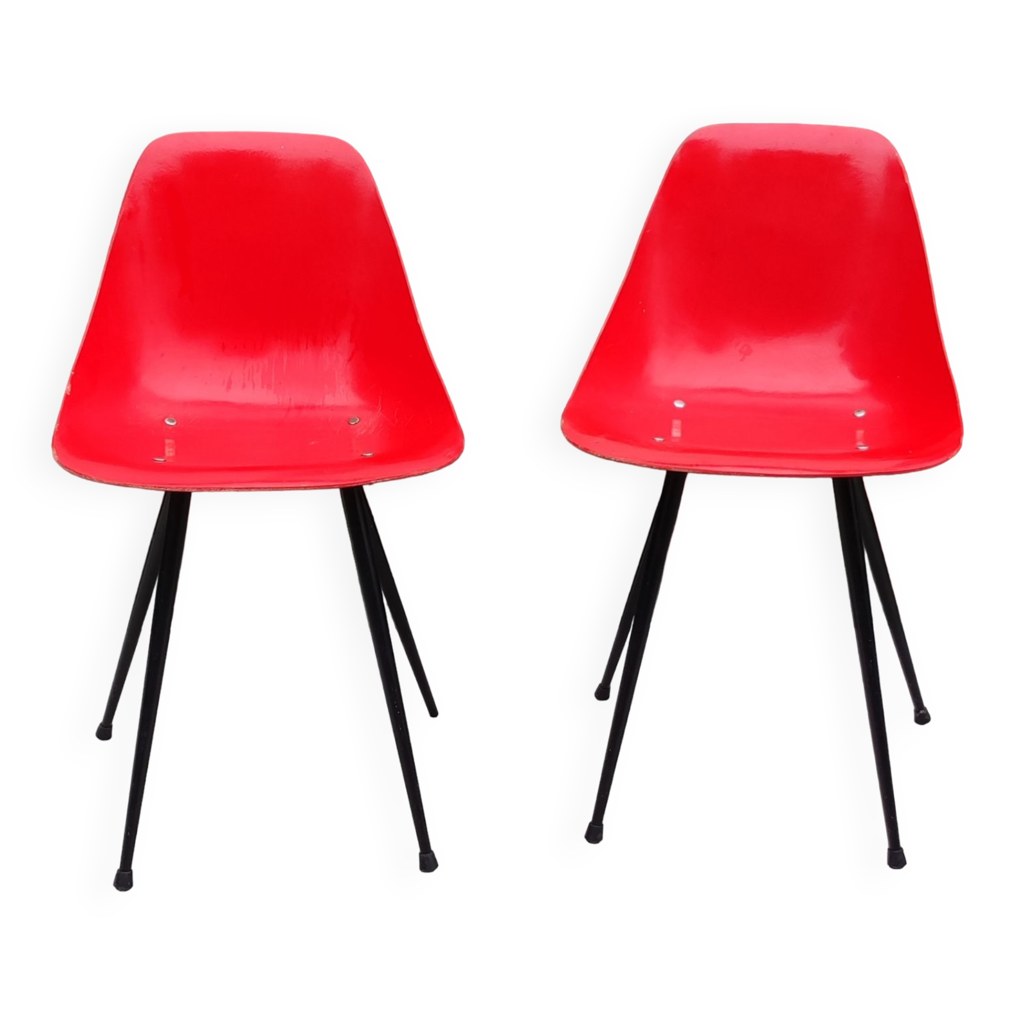 Paire de chaises design années 1950