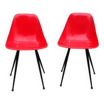 Paire de chaises design années 1950