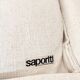 Fratelli Saporiti modular canapé in ecru boucle linen 1970
