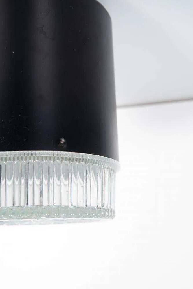 Vintage glass ceiling lamp from the 1960s.