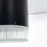 Vintage glass ceiling lamp from the 1960s.