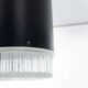 Vintage glass ceiling lamp from the 1960s.