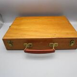 Old wooden paint box