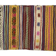 Area kilim rug ,vintage wool turkish handknotted kilim, 164 cmx 69 cm rug