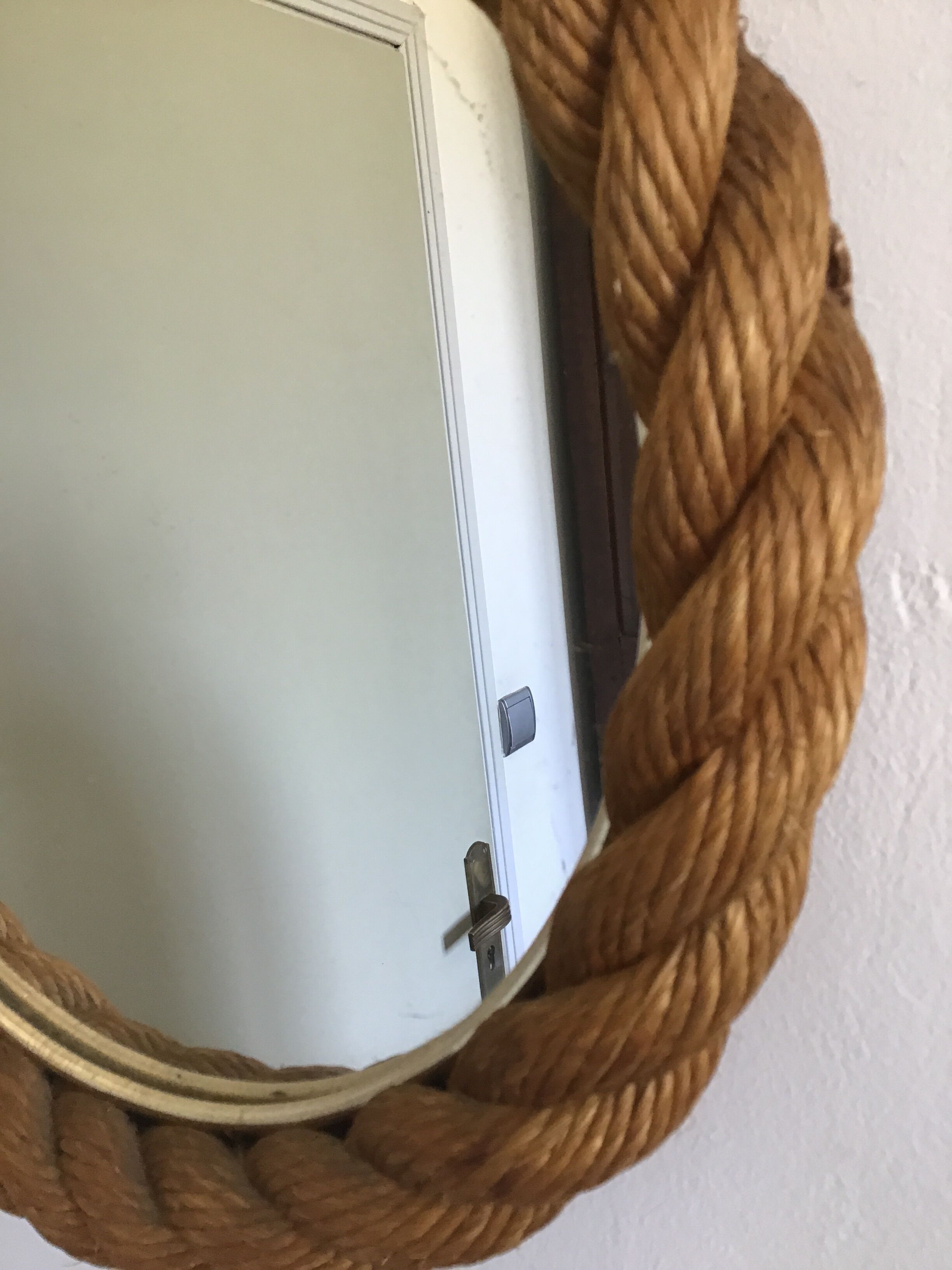 Handcrafted rope mirror 33cm