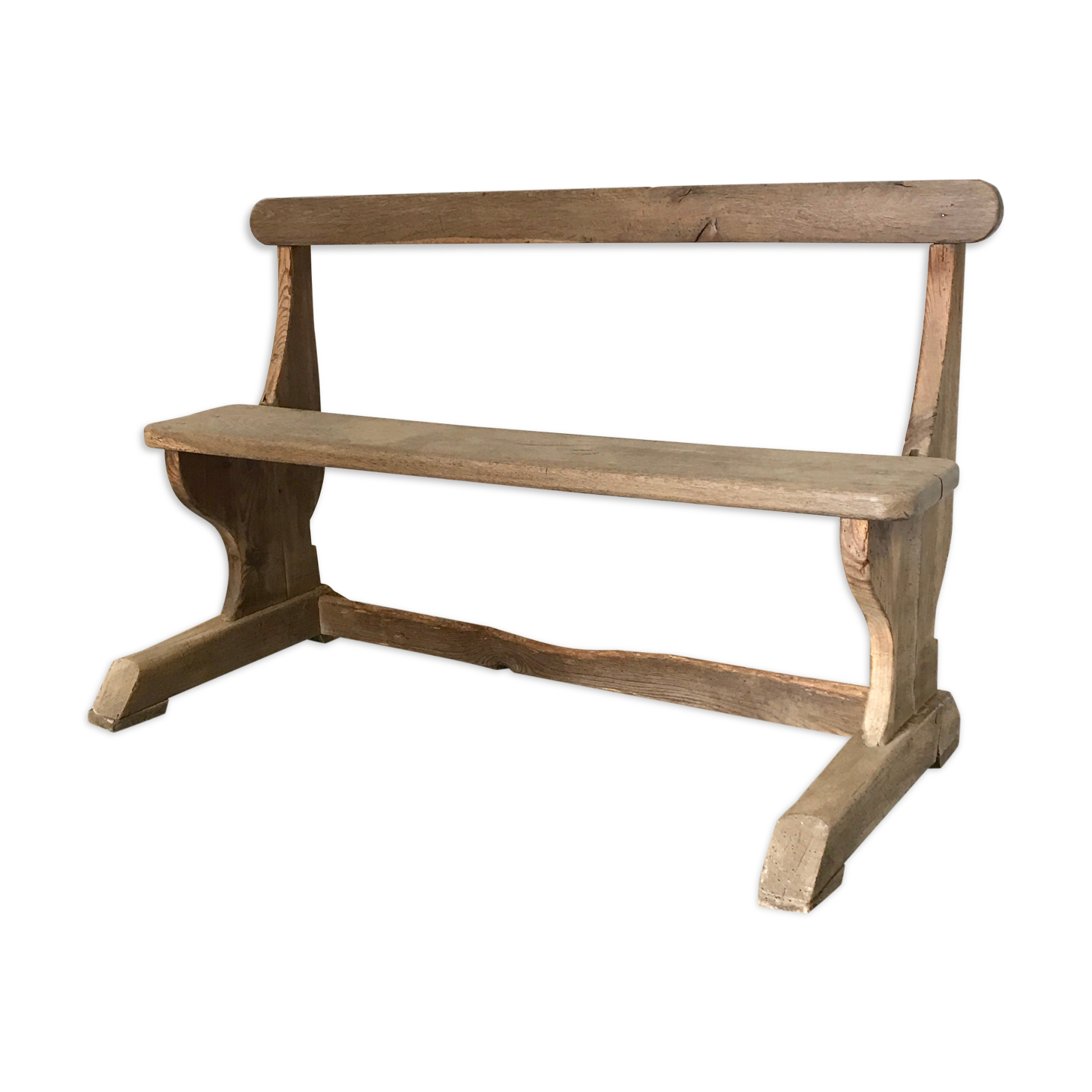 Wooden school bench