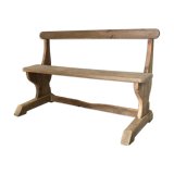 Wooden school bench