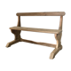 Wooden school bench