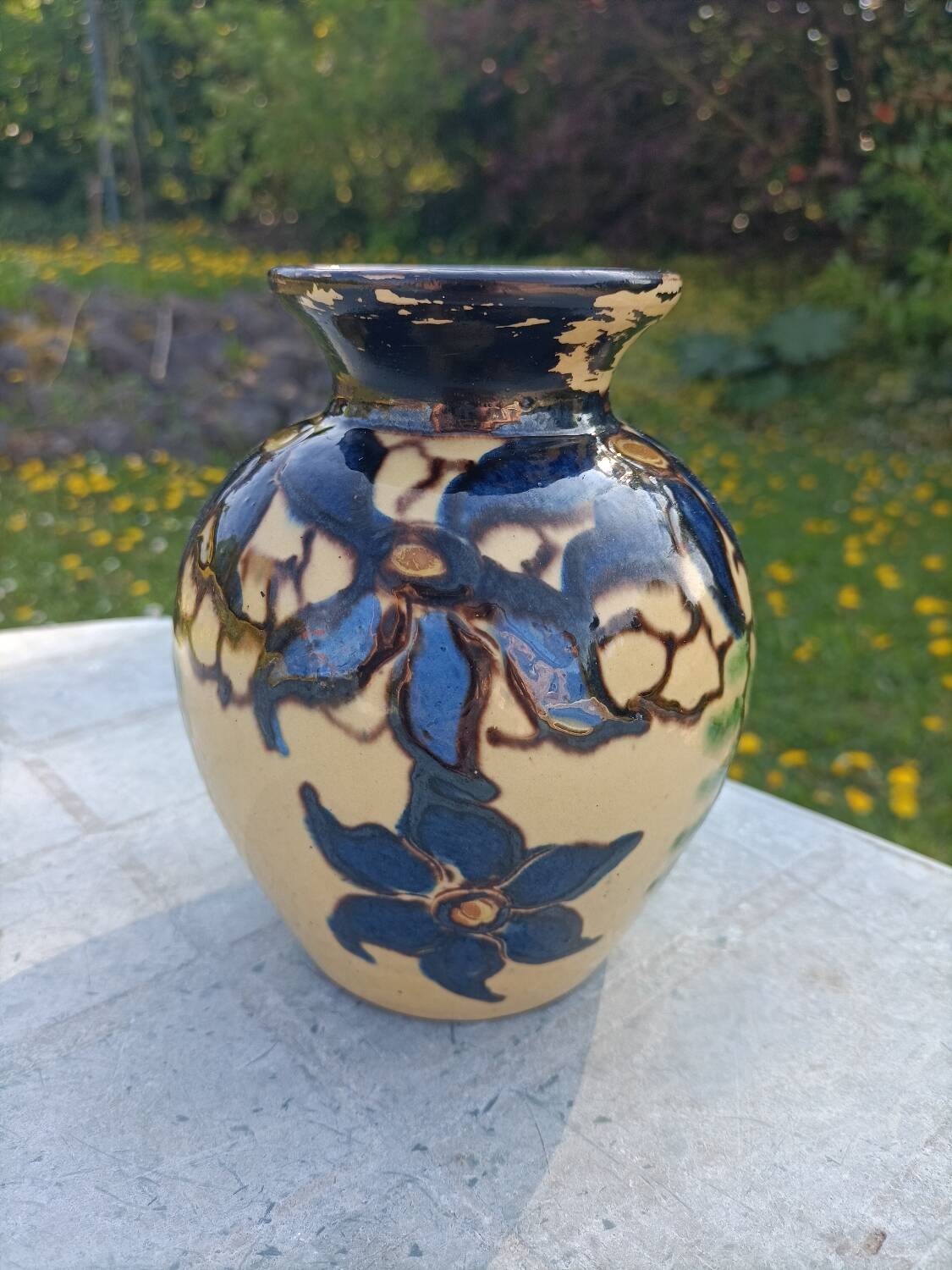 Signed retro vase