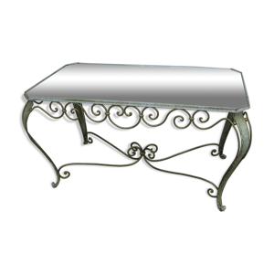 table basse fer forgée