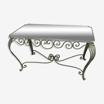 Wrought iron coffee table