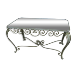 Table basse fer forgée