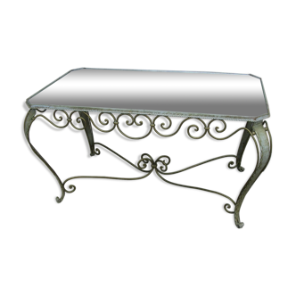 Wrought iron coffee table